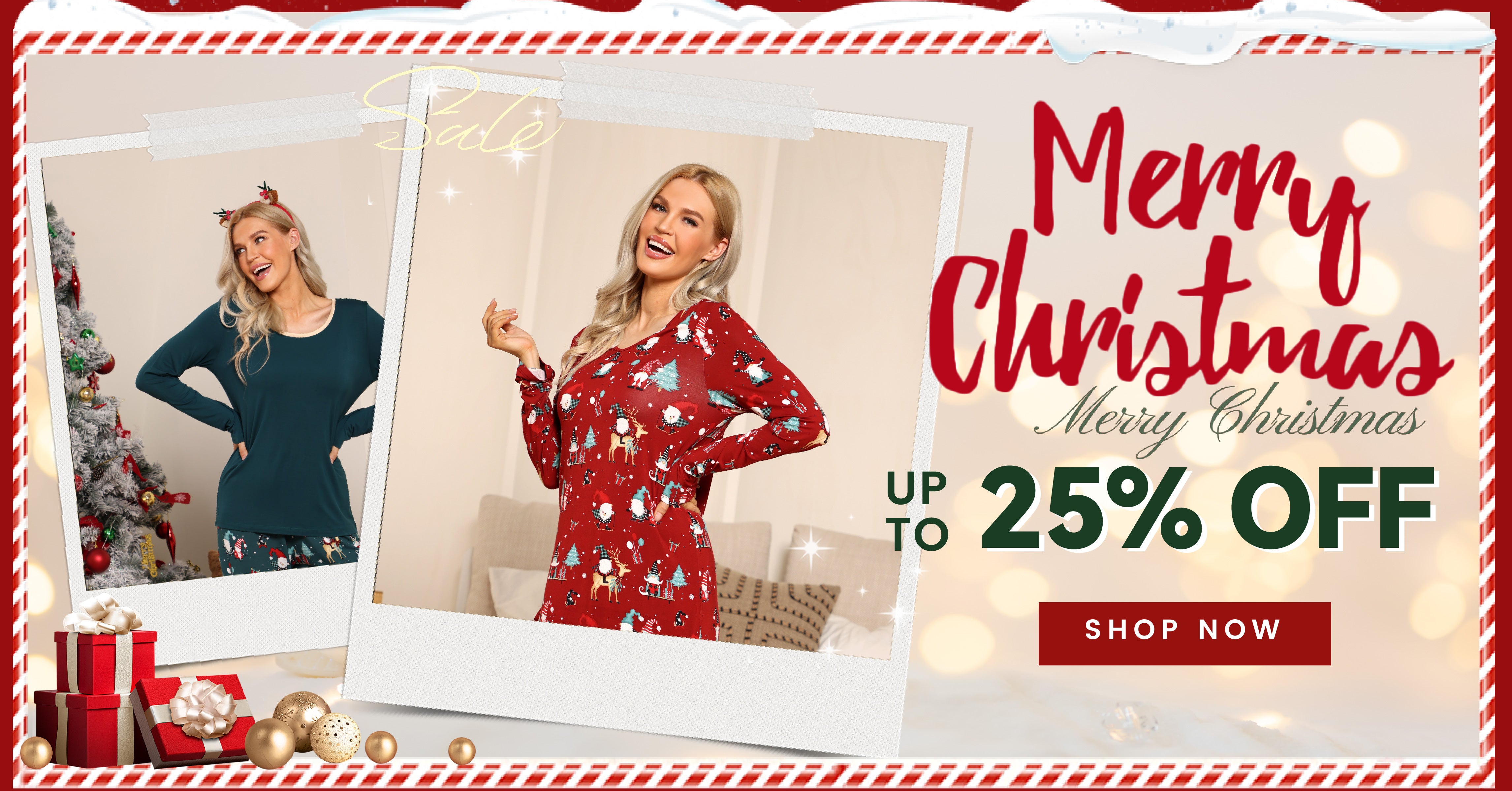 Embrace the Christmas Spirit in GYS Christmas Print Pajamas for a Cozy Holiday Season