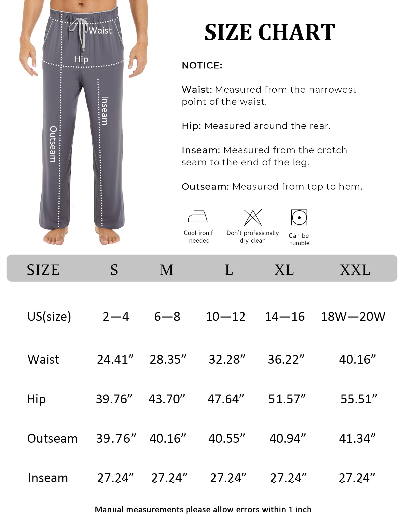 GYS Bamboo Soft Comfort Lounge Pants