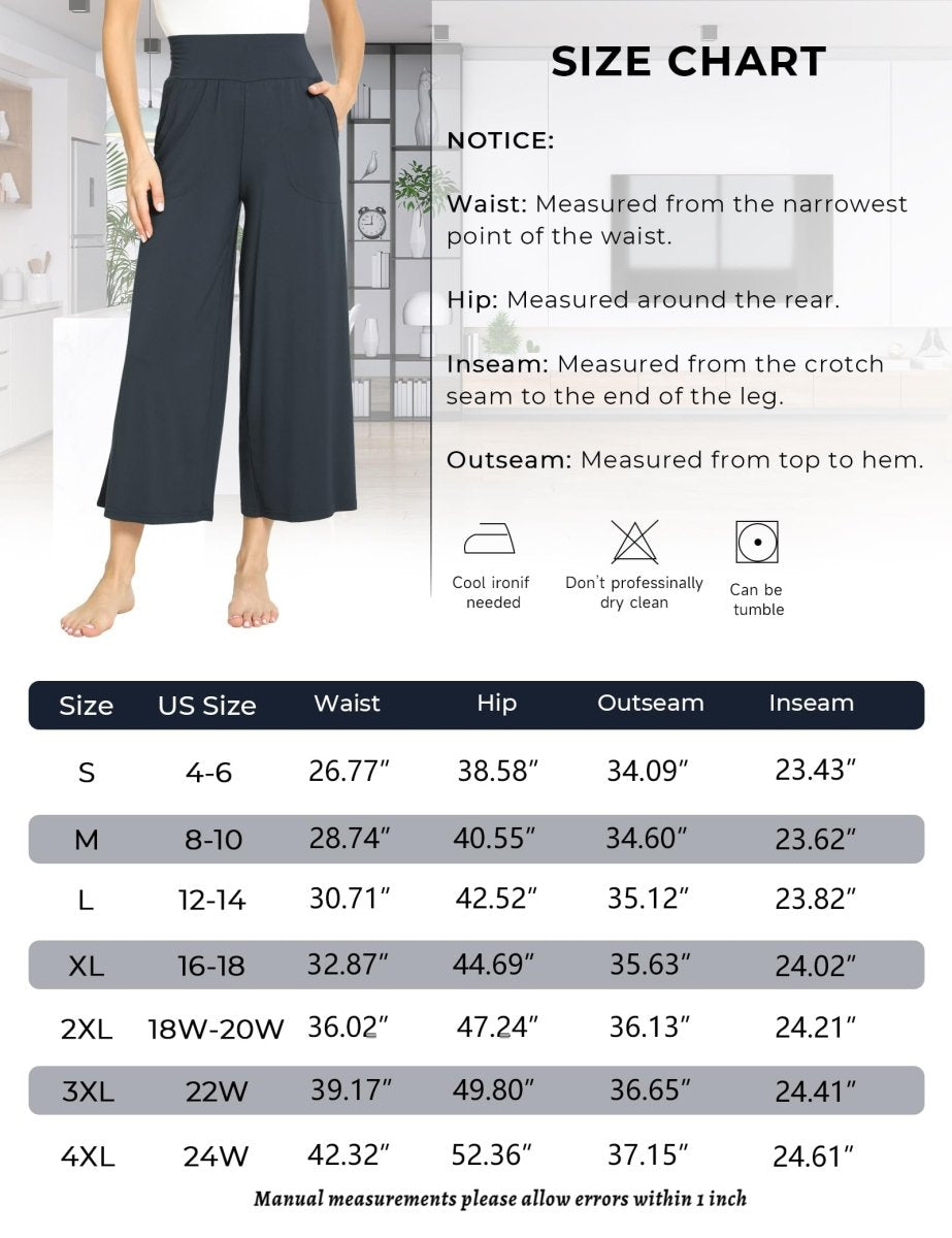 GYS Bamboo Flowing Wide - Leg Lounge Pants - GYS