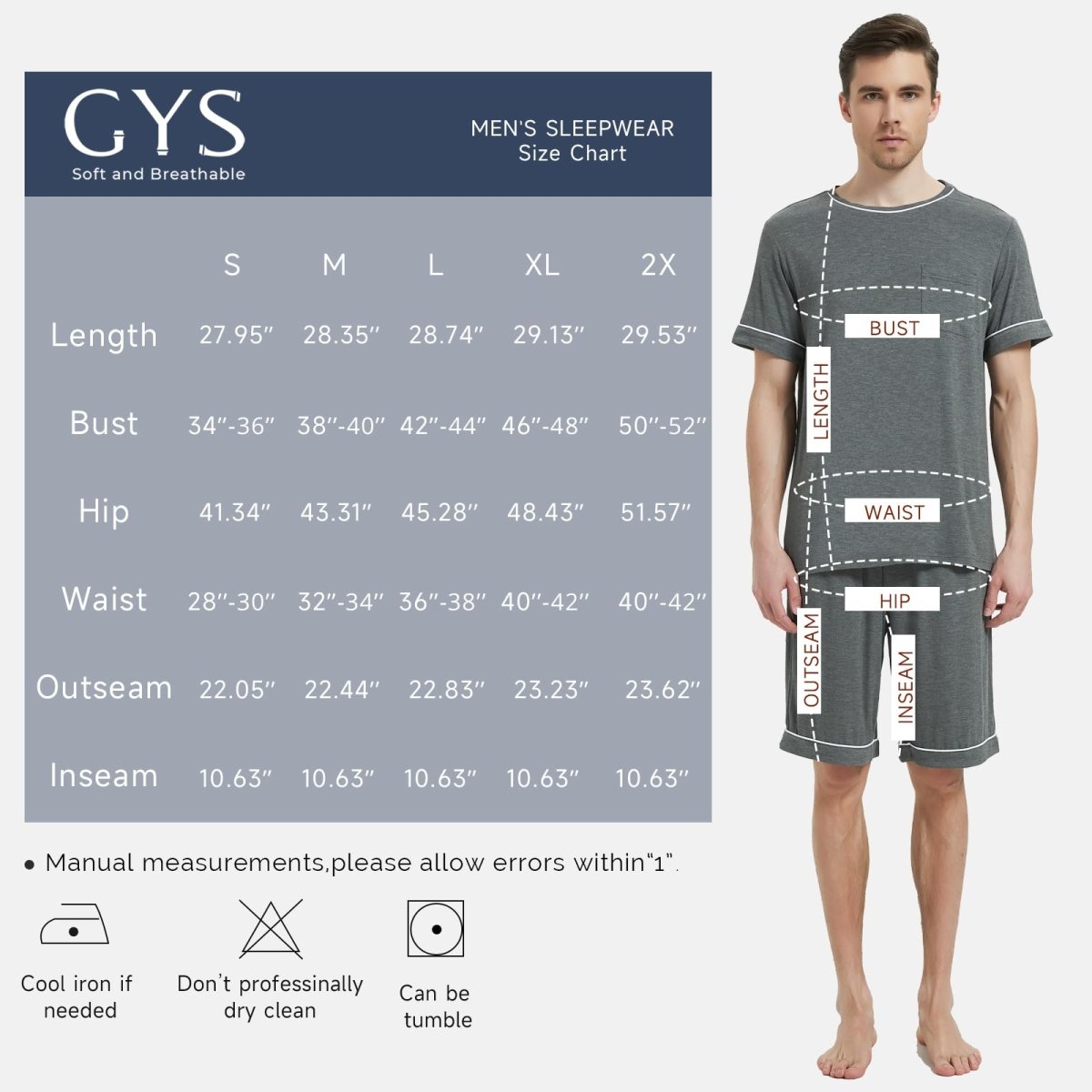 GYS Bamboo Relaxed Fit Sleep Set - GYS