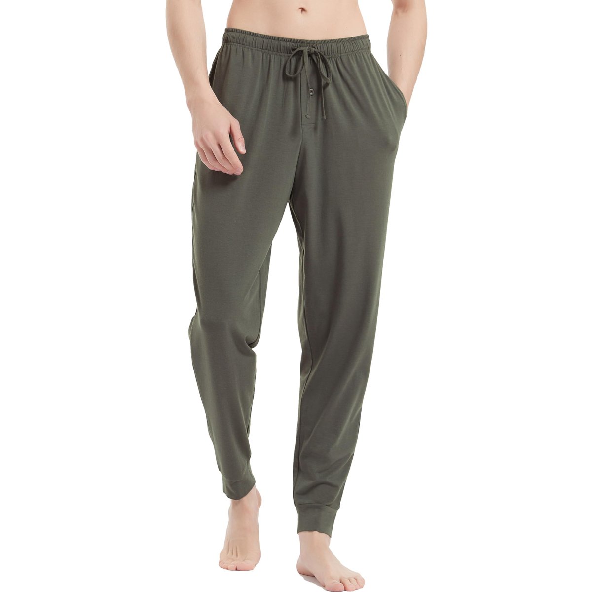 GYS Men's Bamboo Viscose Pajama Bottom Lightweight Lounge Sleep Pants - GYS