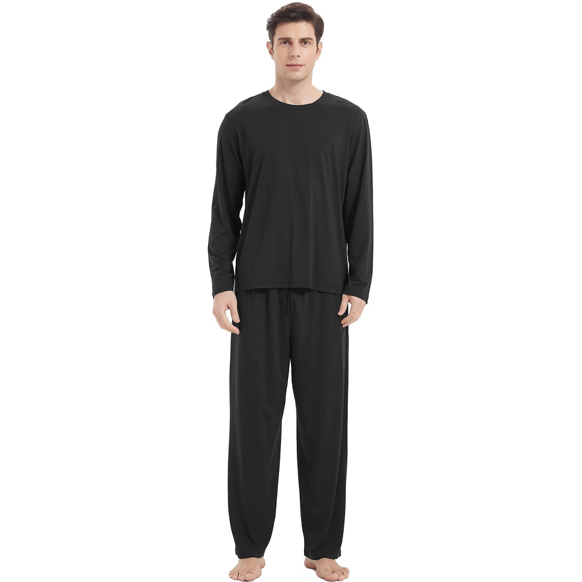 GYS Men's Bamboo Viscose Pajama Sets Long Sleeve Sleepwear - GYS