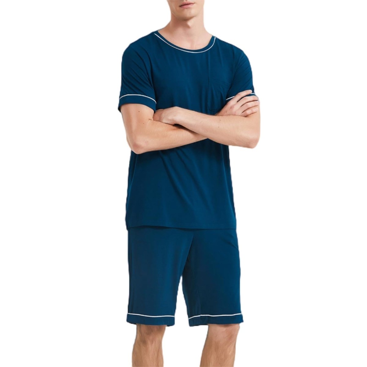 Men's Bamboo Viscose Short Sleeve Top and Shorts - GYS