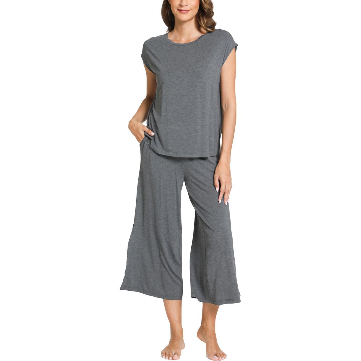 Women's Bamboo Viscose Cap Sleeve Top - GYS