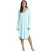 Women's Bamboo Viscose Long Sleeve U - Neck AQUA - GYS