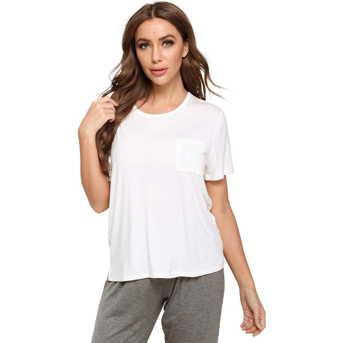 Women's bamboo Viscose Short Sleeve Soft Tee - GYS