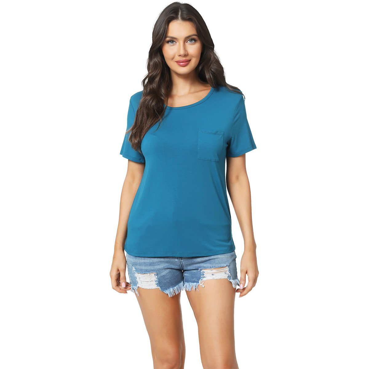 Women's bamboo Viscose Short Sleeve Soft Tee - GYS