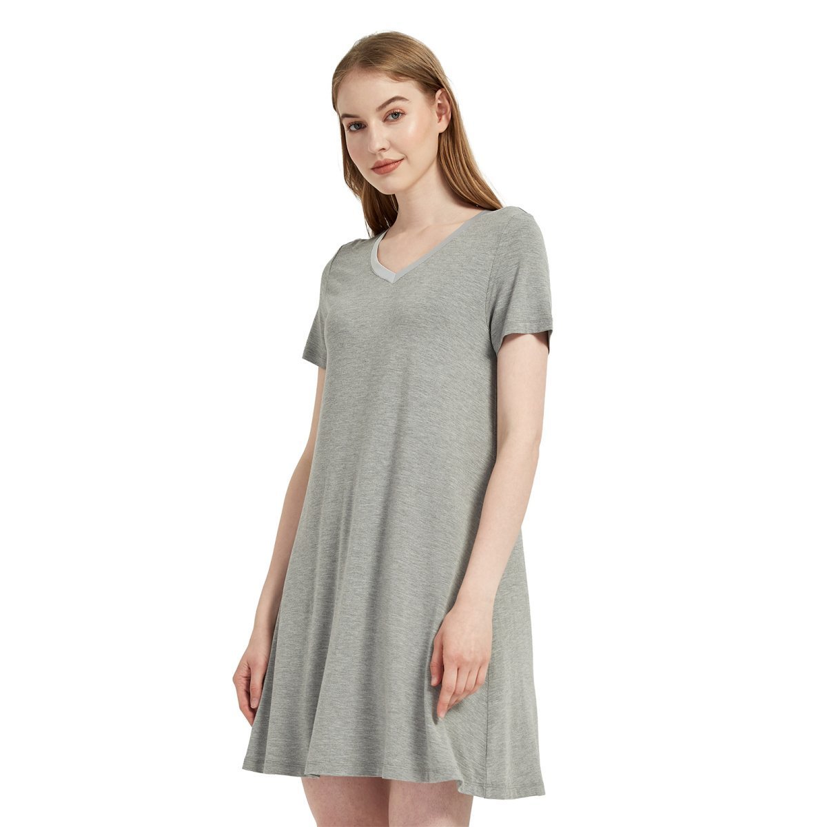 Women's bamboo Viscose Short Sleeve V - Neck - GYS