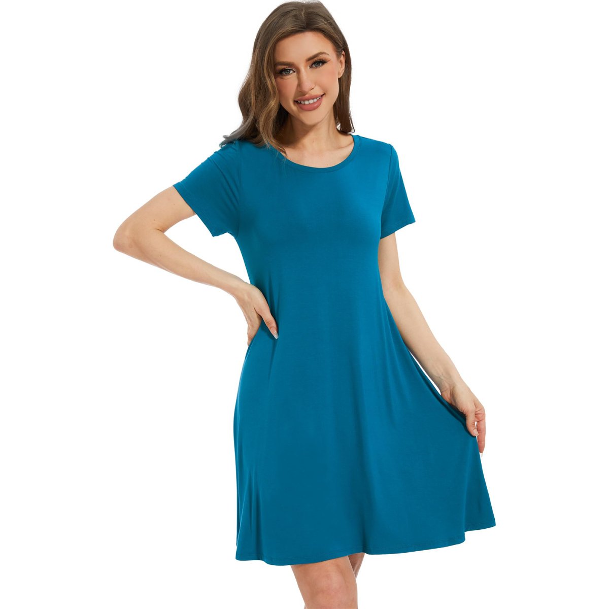 Women's Bamboo Viscose Soft Comfy Sleep Dress - GYS