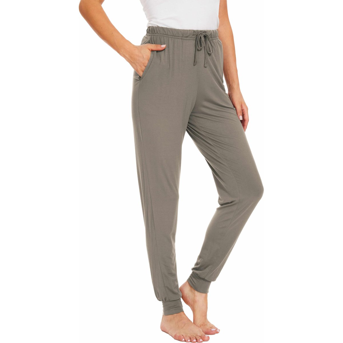 Women's Pajama Bottoms Viscose Joggers Pants with Pockets - GYS