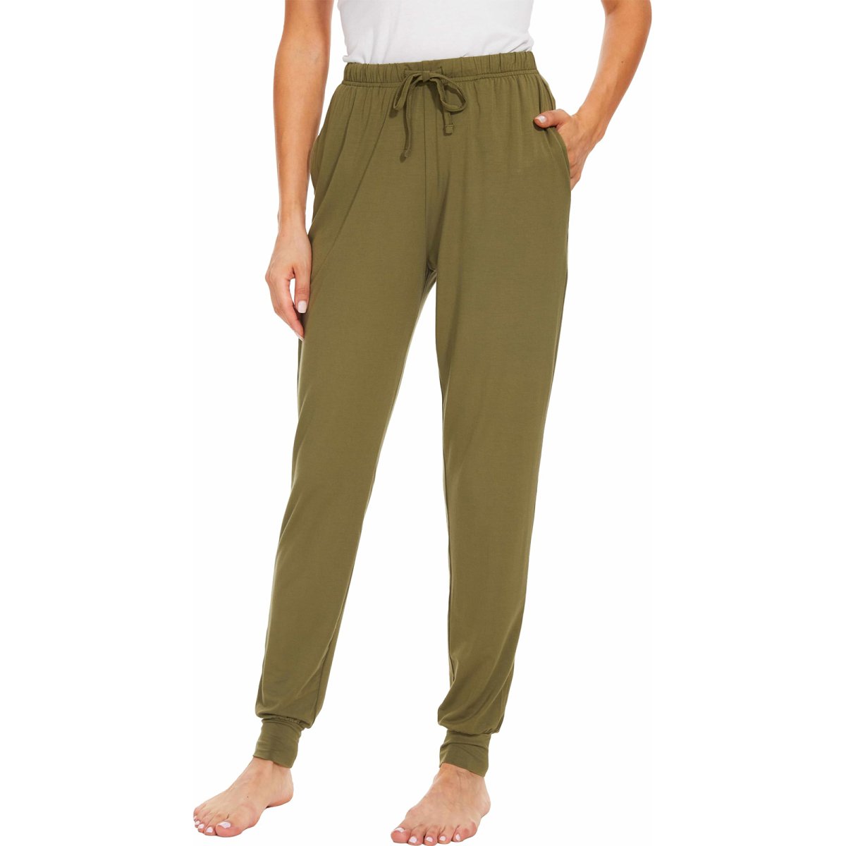 Women's Pajama Bottoms Viscose Joggers Pants with Pockets - GYS