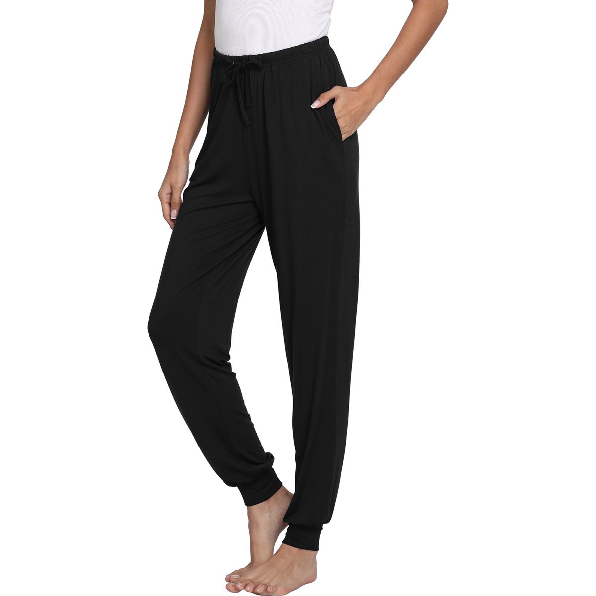 Women's Pajama Bottoms Viscose Joggers Pants with Pockets - GYS