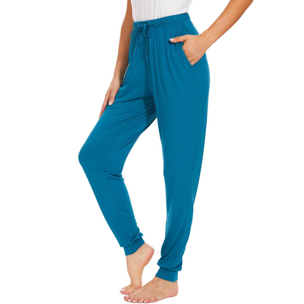 Women's Pajama Bottoms Viscose Joggers Pants with Pockets - GYS