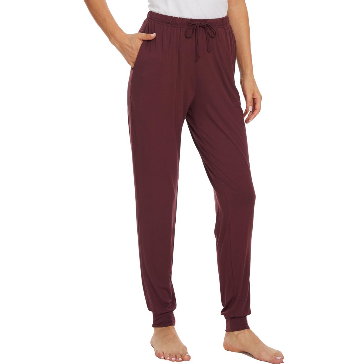 Women's Pajama Bottoms Viscose Joggers Pants with Pockets - GYS